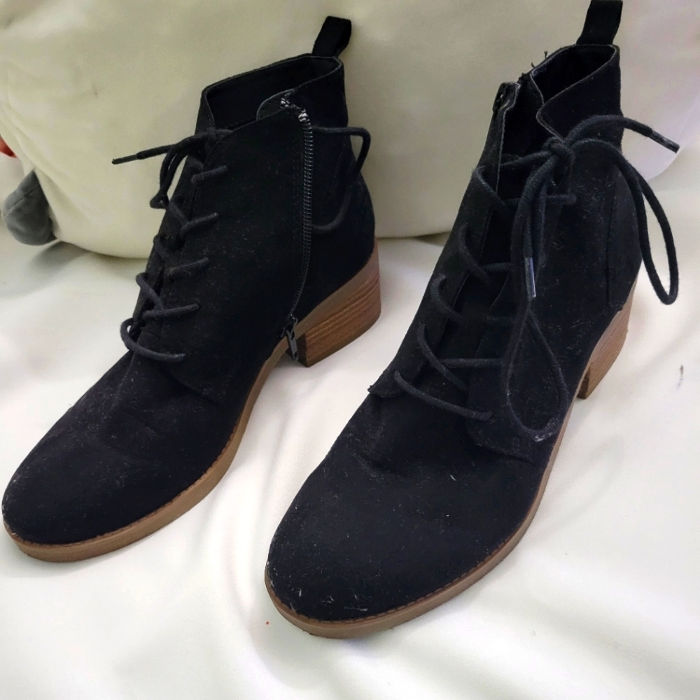 Style & Co Suede Lace Up Booties